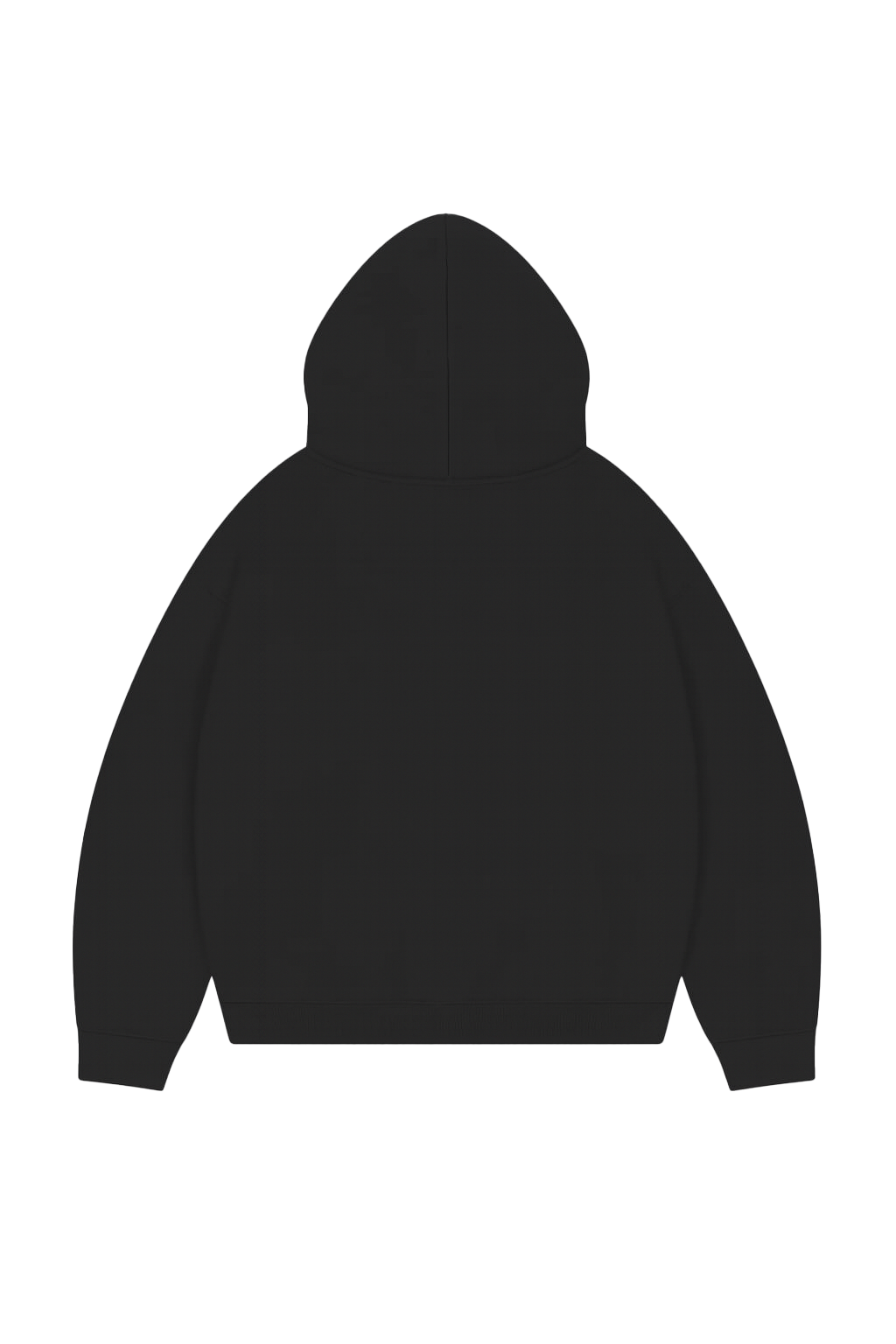 Cropped hoodie embroidery "calligraphy"