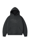 Cropped hoodie embroidery "calligraphy"