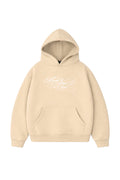 Cropped hoodie embroidery "calligraphy"